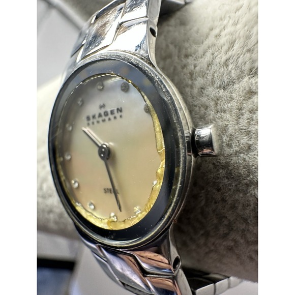 Skagen 430XSSXPD Ladies Watch New Battery MOP 22MM 6\
